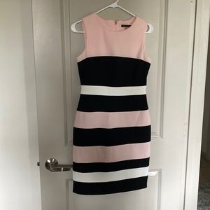 Pink, Black and White Tommy Hilfiger Bodycon Dress
